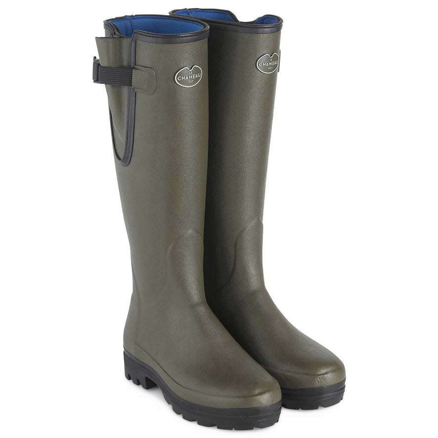 Le Chameau Vierzonord Neoprene Ladies Wellington Boot - Vert Chameau