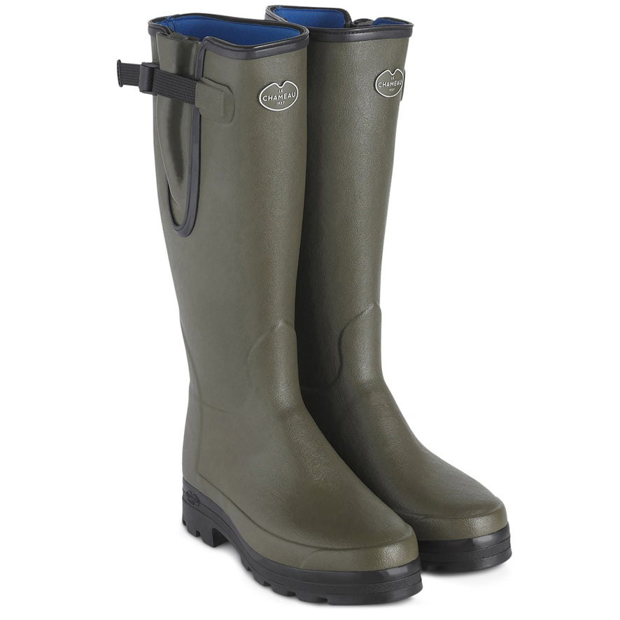 Le Chameau Vierzonord Neoprene Mens Wellington Boot - Vert Chameau