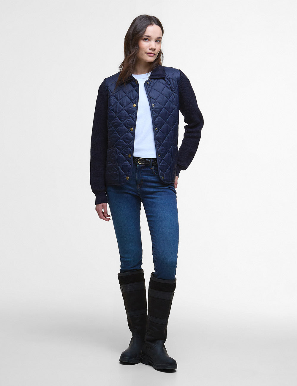 Barbour Allendale Knitted Cardigan - Navy