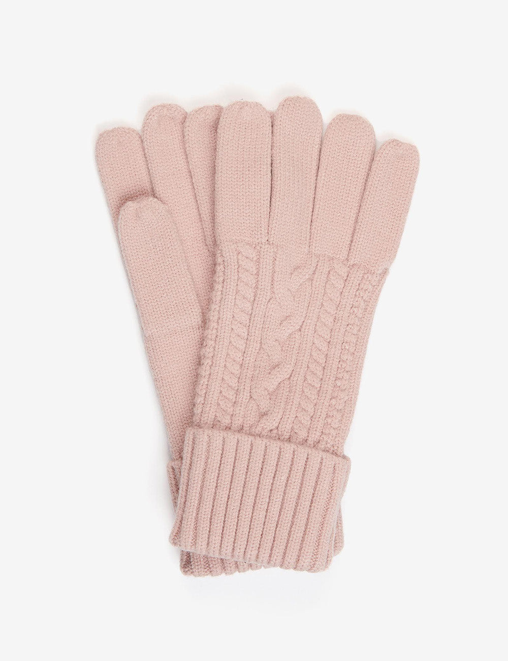 Barbour Alnwick Knitted Gloves - Rose Pink