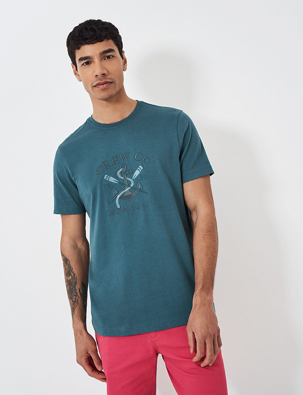Crew Clothing Anchor T-Shirt - Tapestry