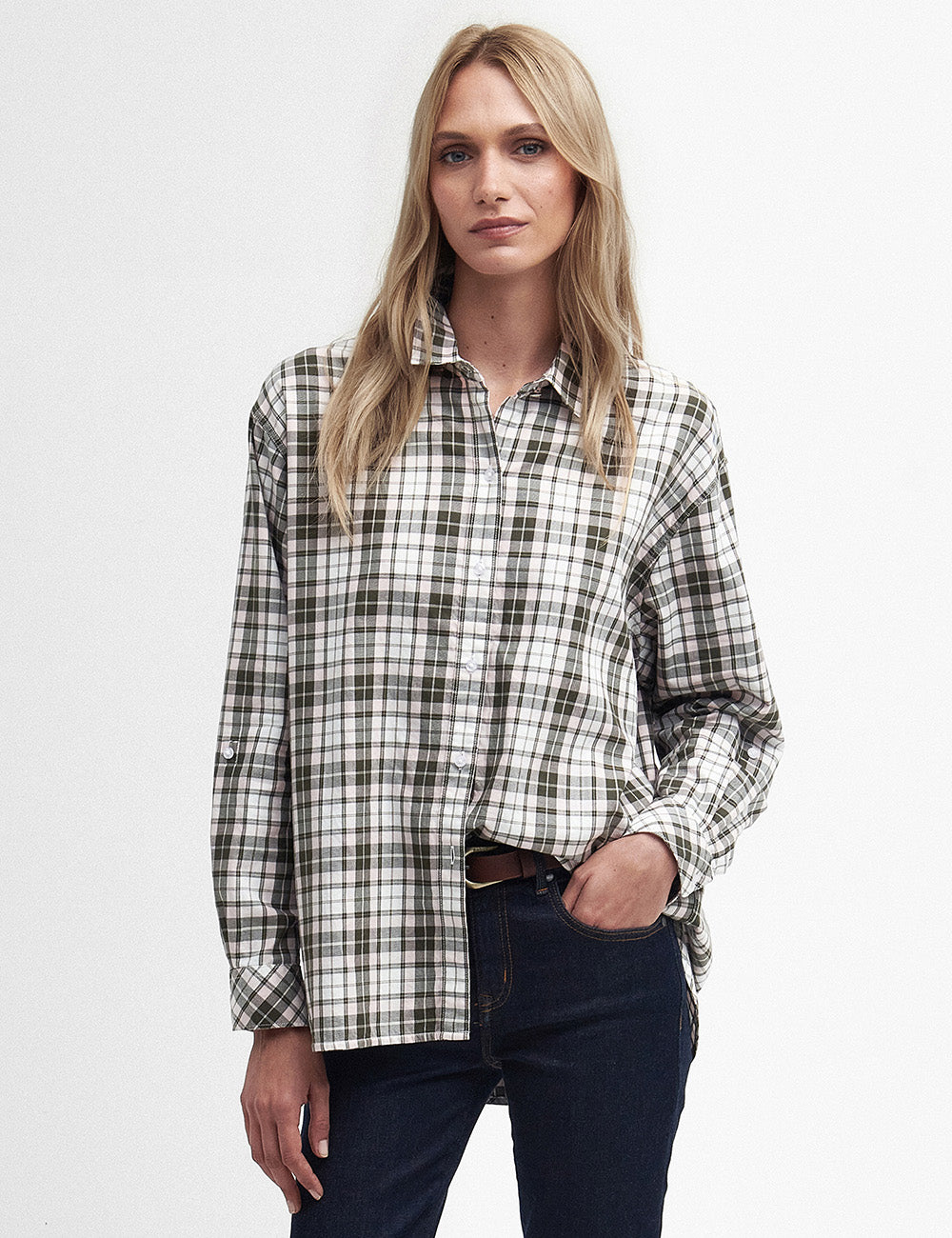 Barbour Angelonia Shirt - Olive Check
