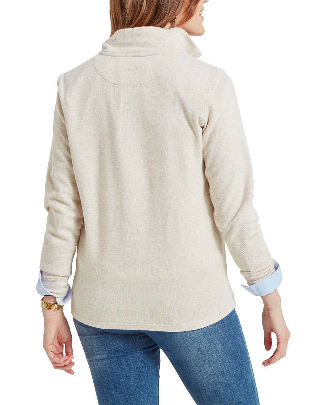 Schoffel Appletree Bay 1/4 Zip Sweatshirt - Oat