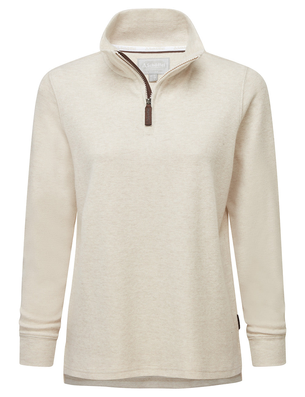 Schoffel Appletree Bay 1/4 Zip Sweatshirt - Oat