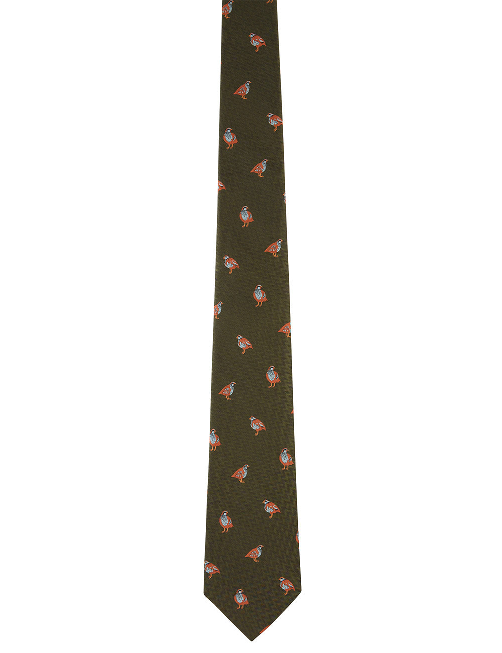 Schoffel Ashford Silk Tie - Forest French Partridge