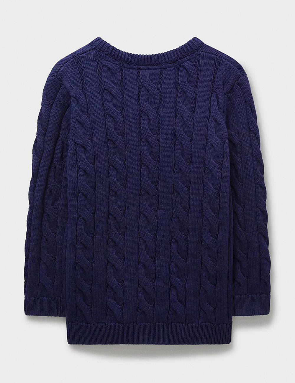 Crew Clothing Oarsmen Cable Knit Jumper - Navy