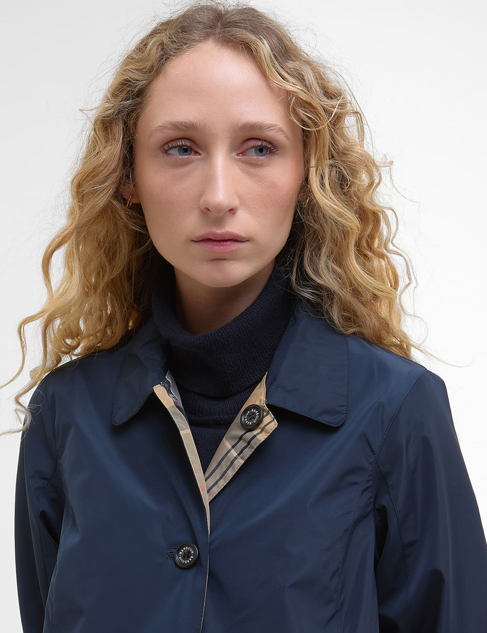 Barbour Babbity Reversible Showerproof Jacket - Navy/Dress