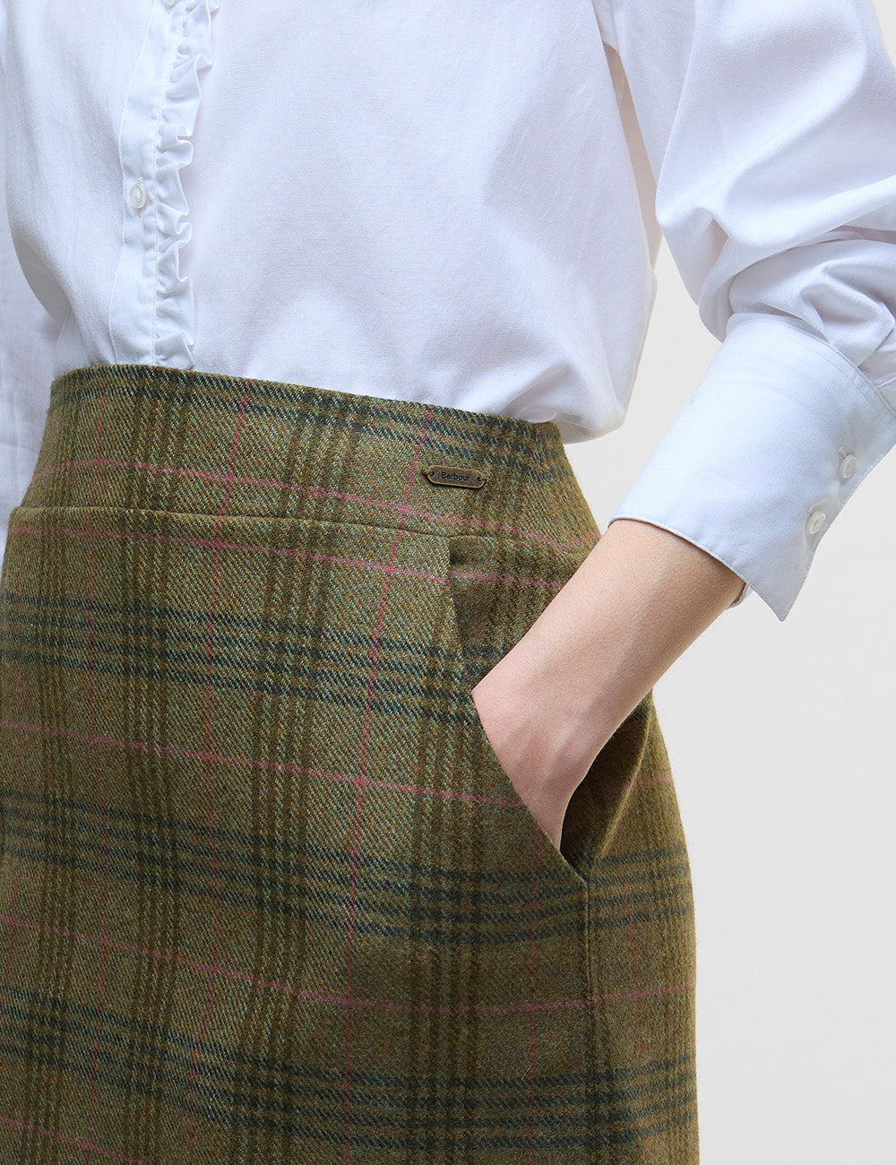 Barbour Bamburgh Mini Skirt - Arabesque/Brown