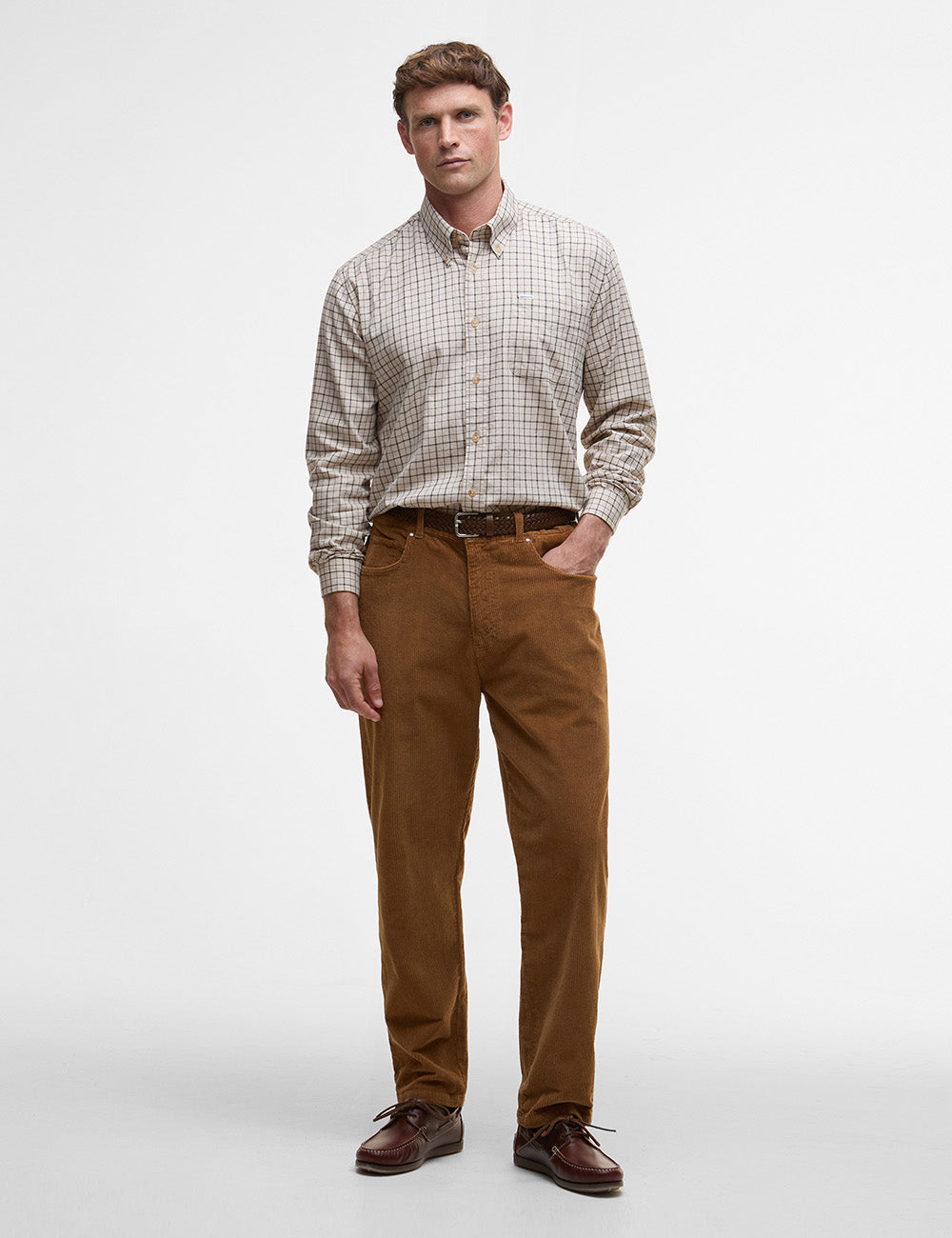 Barbour Bank Tattersall Shirt - Dark Ecru