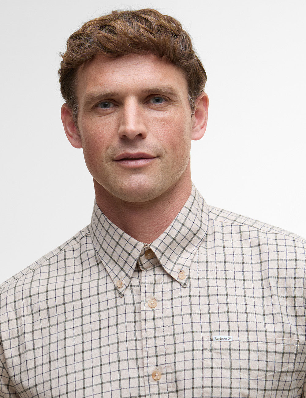 Barbour Bank Tattersall Shirt - Dark Ecru