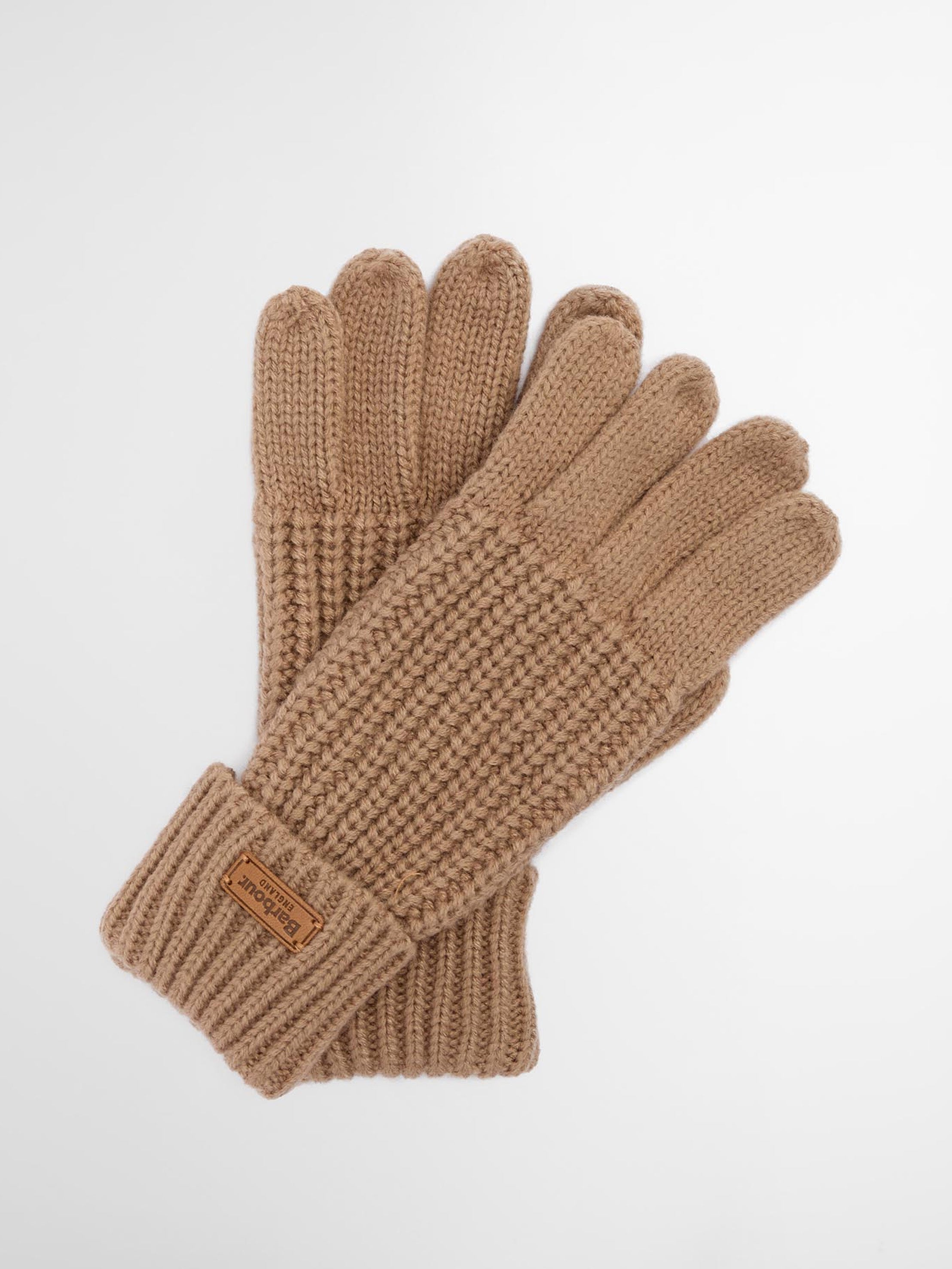 Barbour Saltburn Knitted Gloves Mink