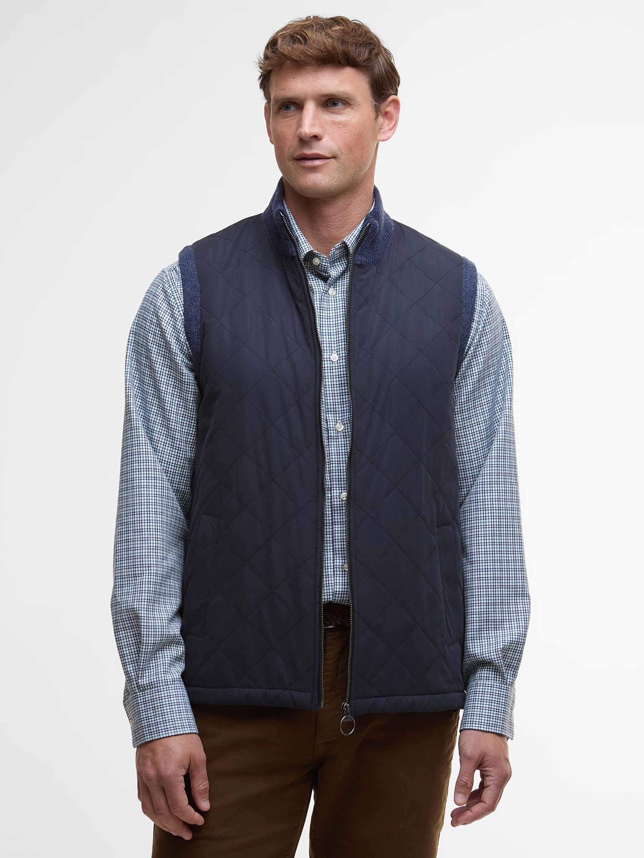Barbour Shoveler Knitted Gilet Navy