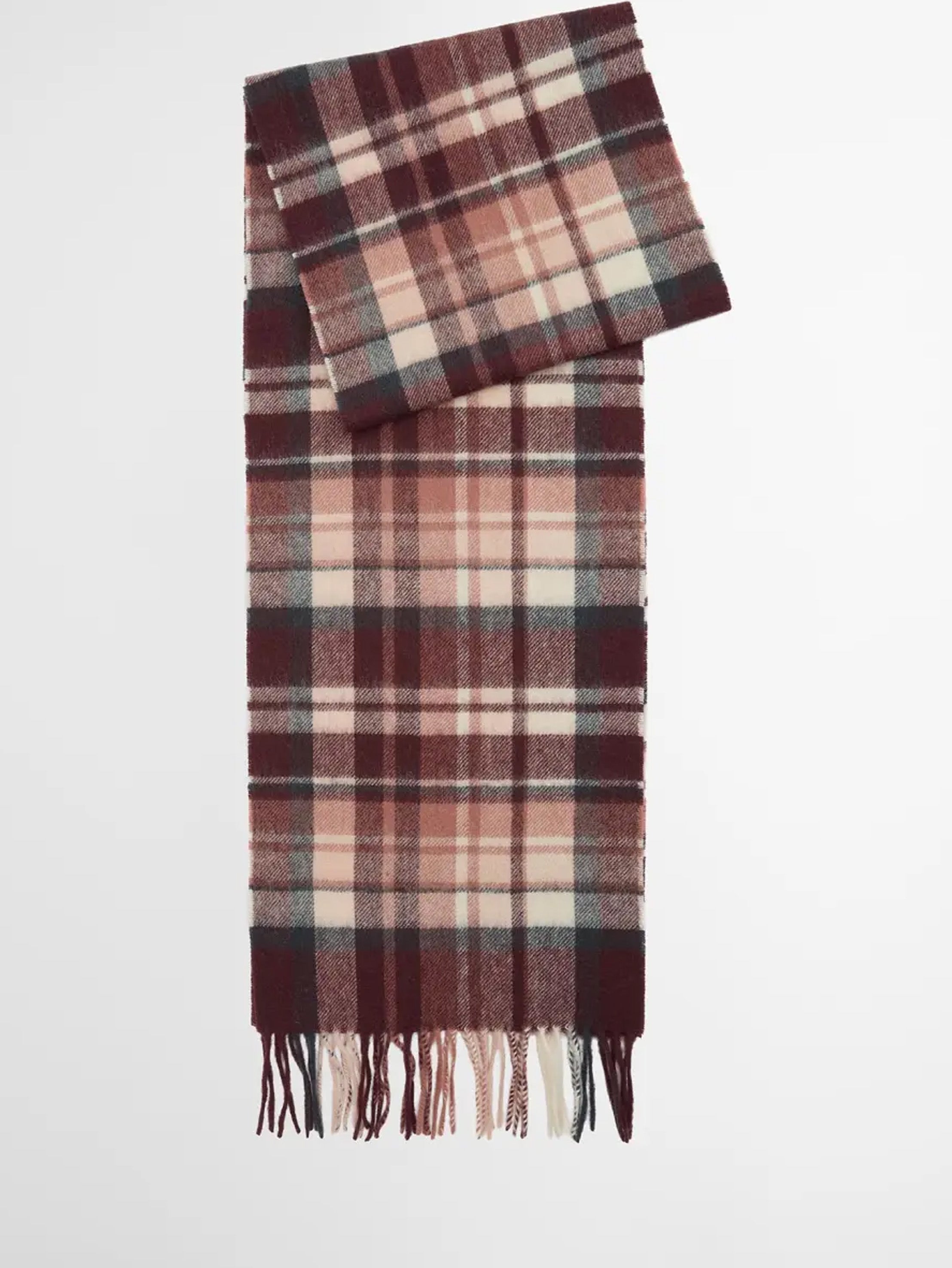 Barbour Vintage Plaid Scarf Fudge