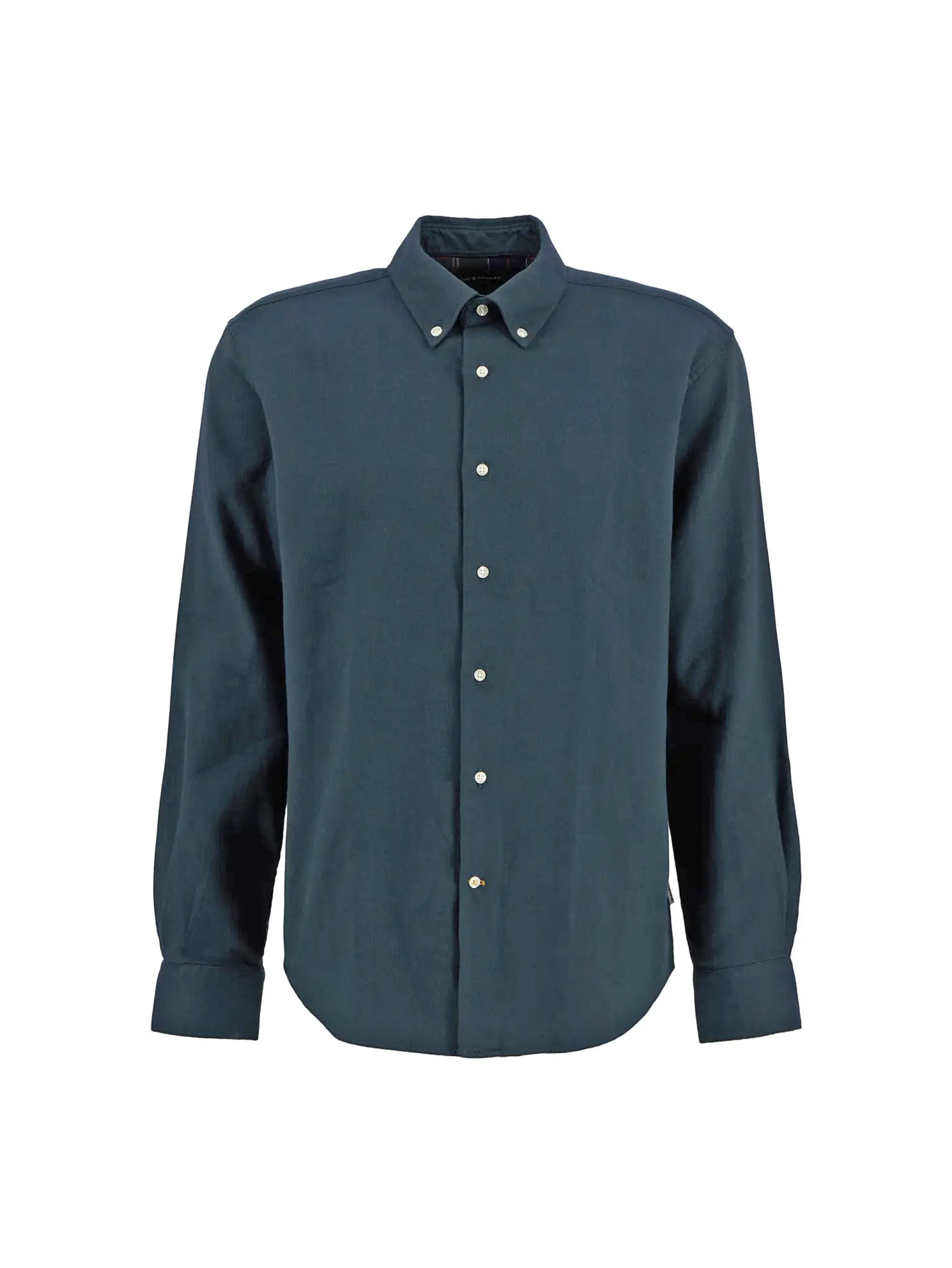 Barbour Tamish Regular Herringbone Shirt Navy