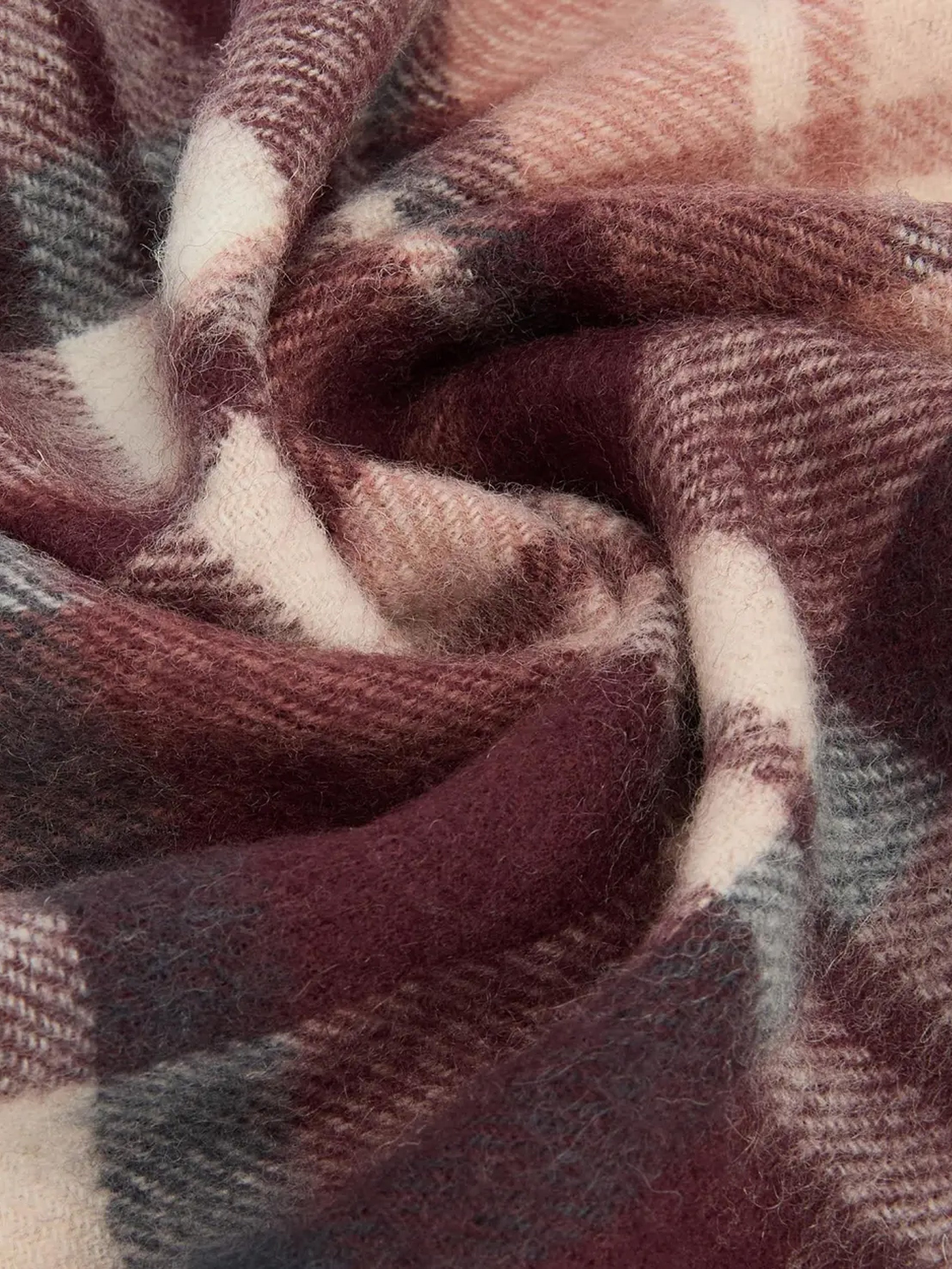 Barbour Vintage Plaid Scarf Fudge