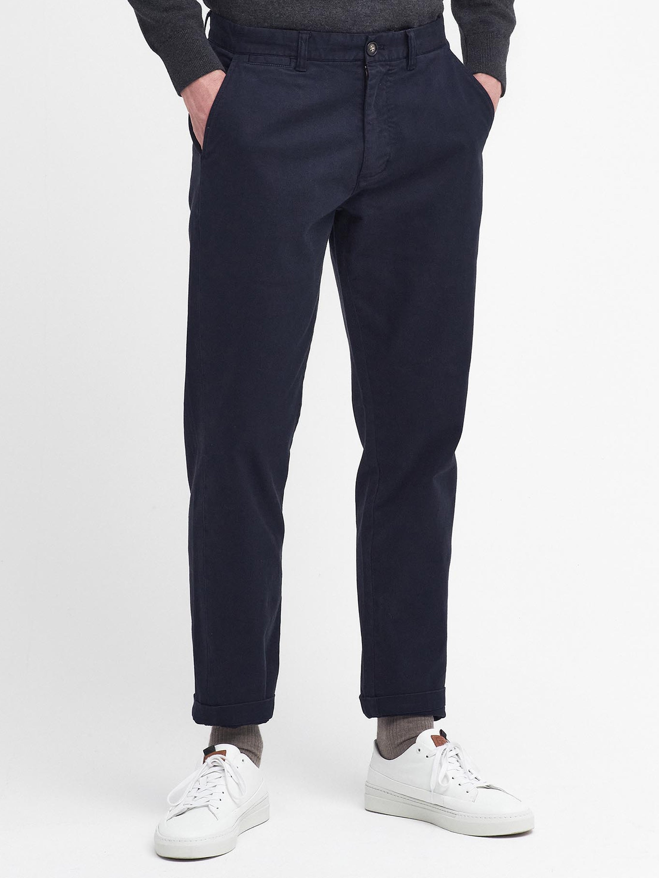 Barbour Washed Stretch Twill Tailored Trouser Navy