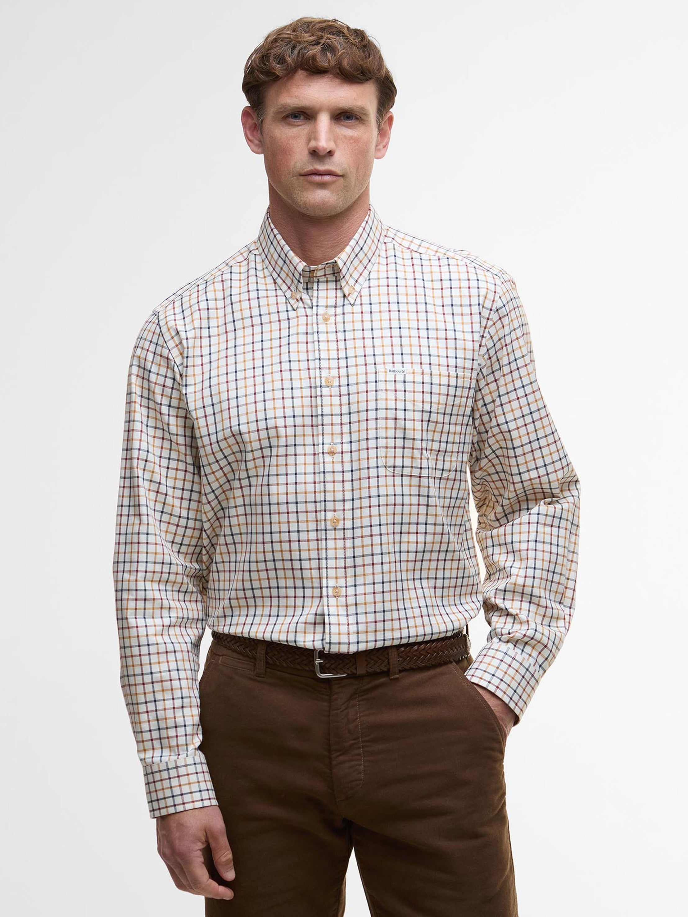Barbour Sporting Tattersall Regular Shirt Copper