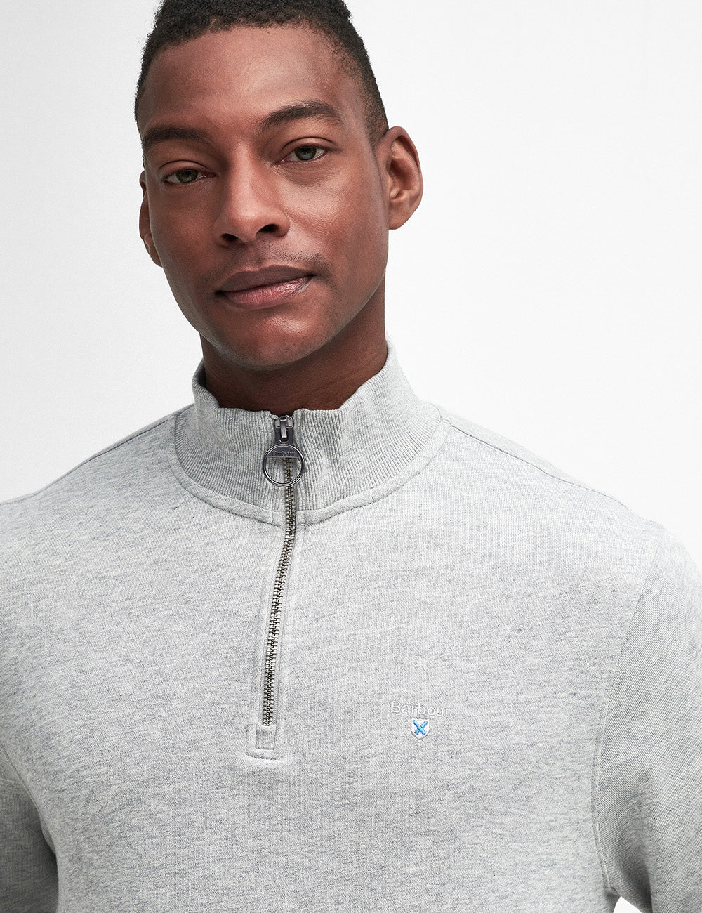 Barbour Beckhill 1/2 Zip Sweatshirt - Grey Marl