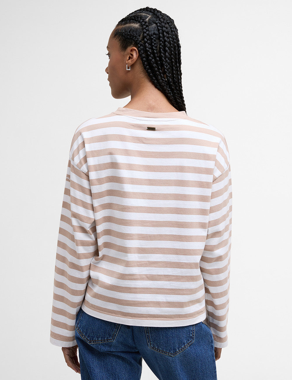 Barbour Bede Oversized T-Shirt - Camel Stripe