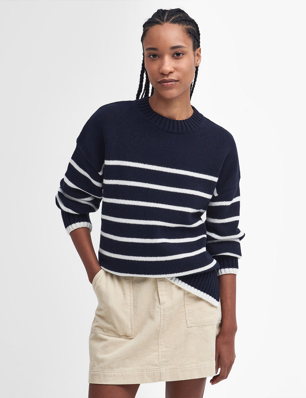 Barbour Belmore Knitted Jumper - Navy