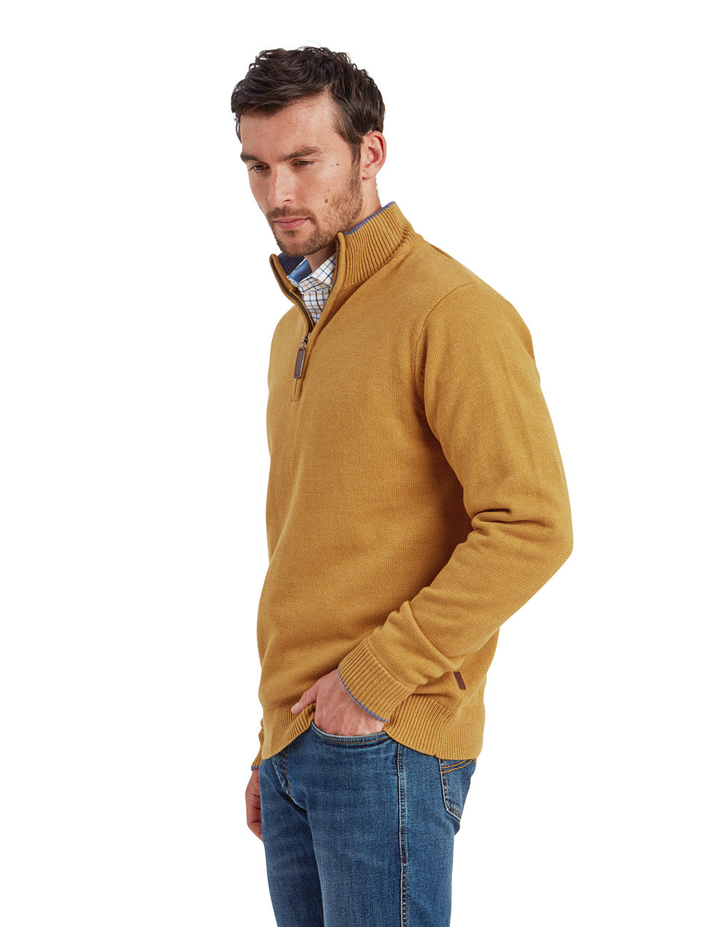 Schoffel Blair 1/4 Zip Jumper - Mustard