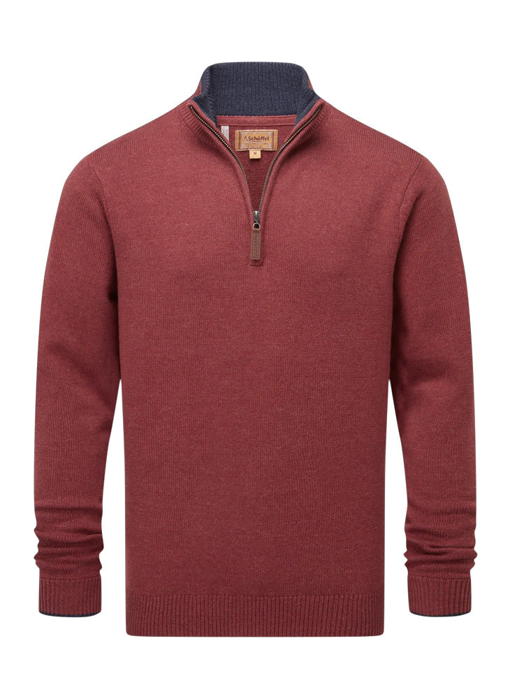 Schoffel Blair 1/4 Zip Jumper Redwood