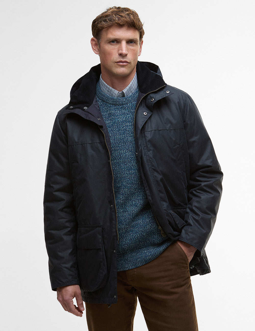 Barbour Bleaberry Wax Jacket - Navy