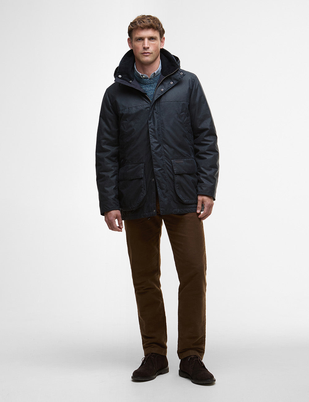 Barbour Bleaberry Wax Jacket - Navy