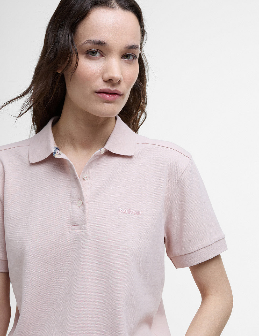 Barbour Bowford Polo Top - Primrose Pink