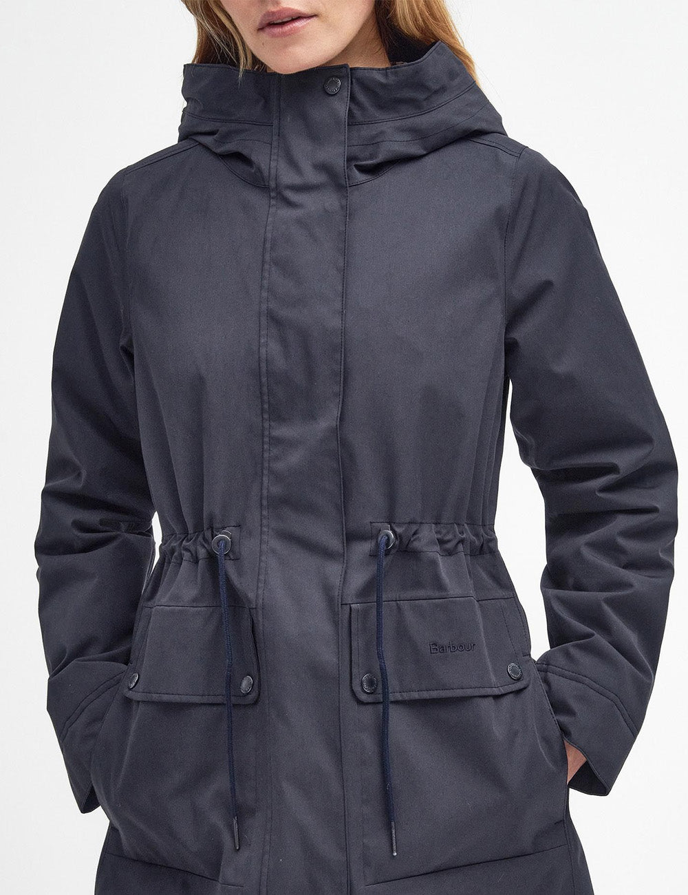 Barbour Bowlees Waterproof Jacket - Dark Navy/Dress Tartan