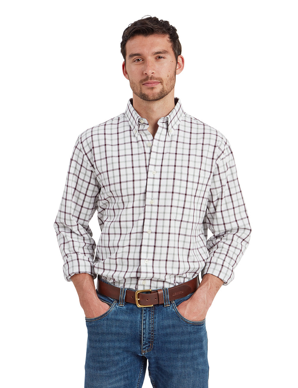 Schoffel Brancaster Classic Shirt - Wine Check