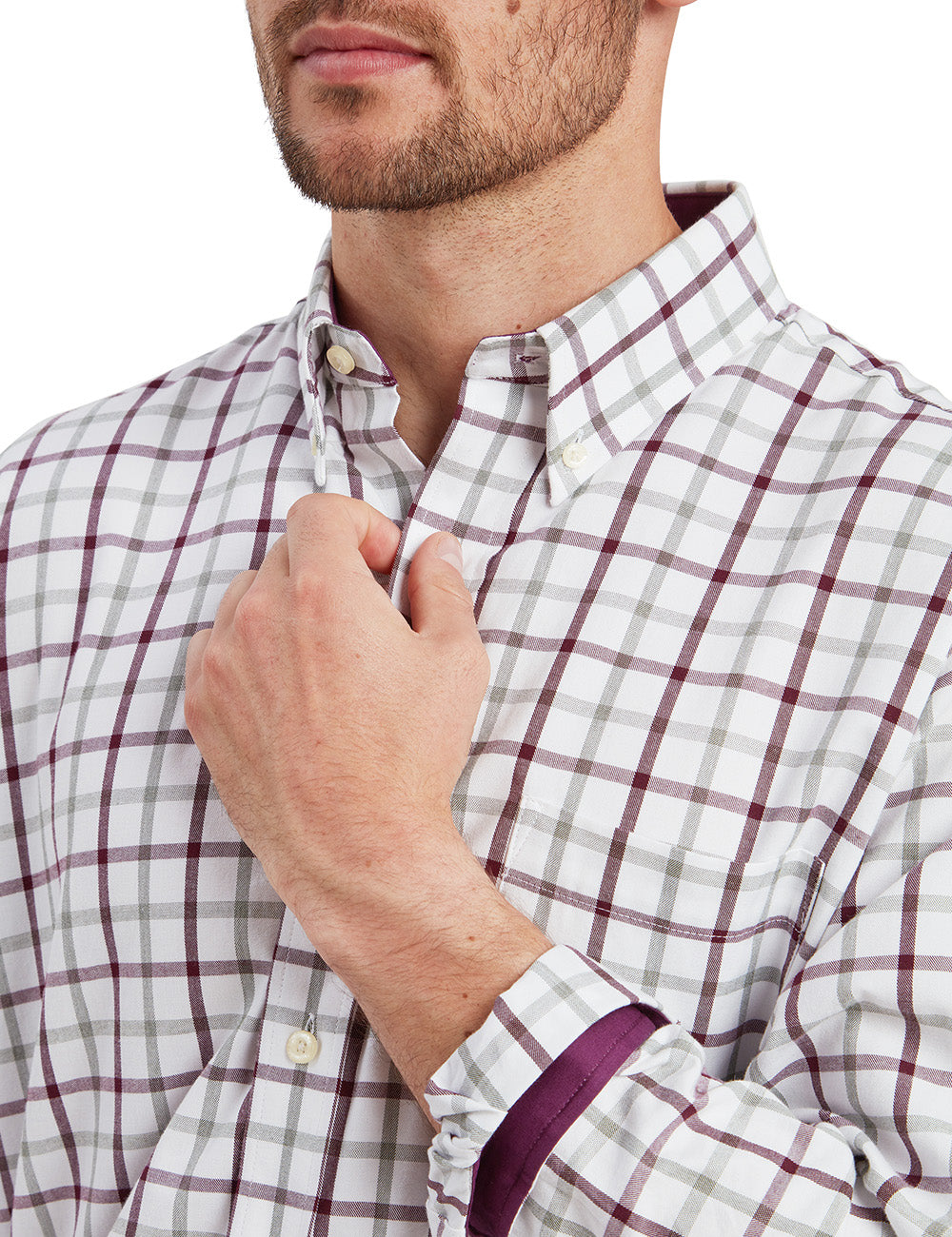 Schoffel Brancaster Classic Shirt - Wine Check