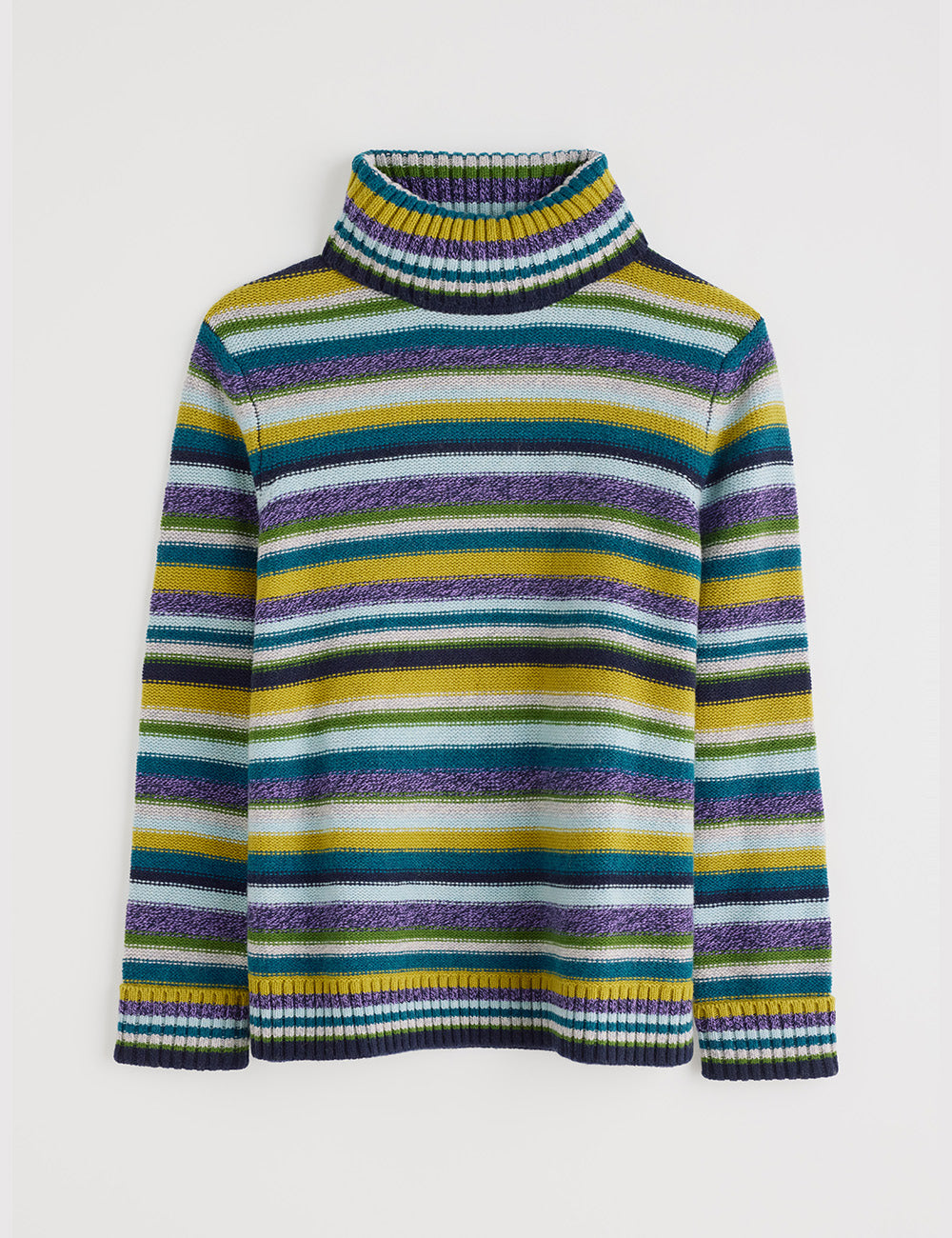 Seasalt Braque Jumper - Concertina Dark Citron Multi