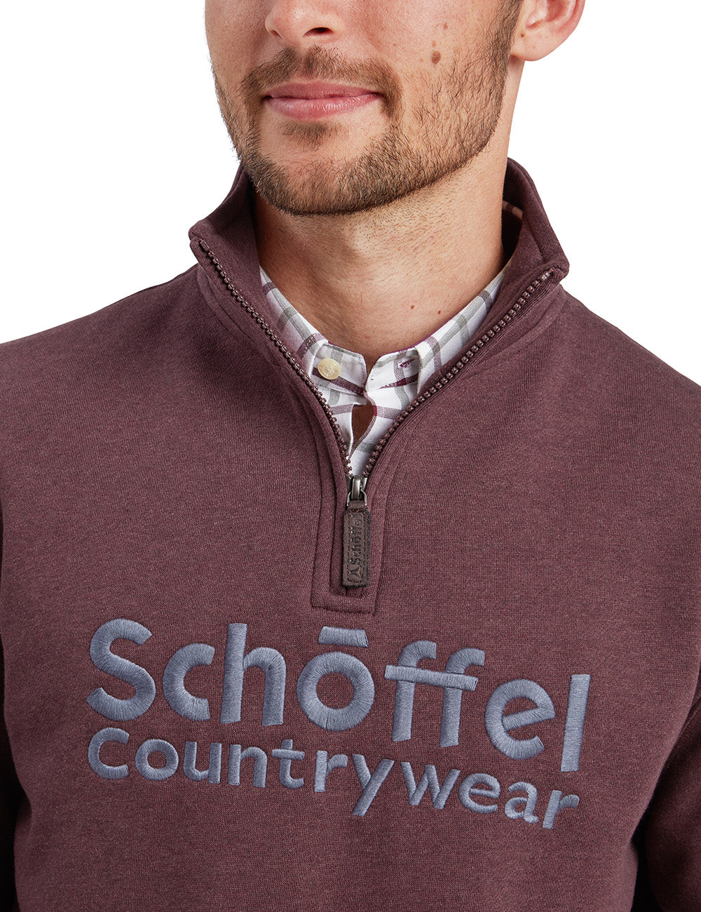 Schoffel Bude Sweatshirt - Wine Marl