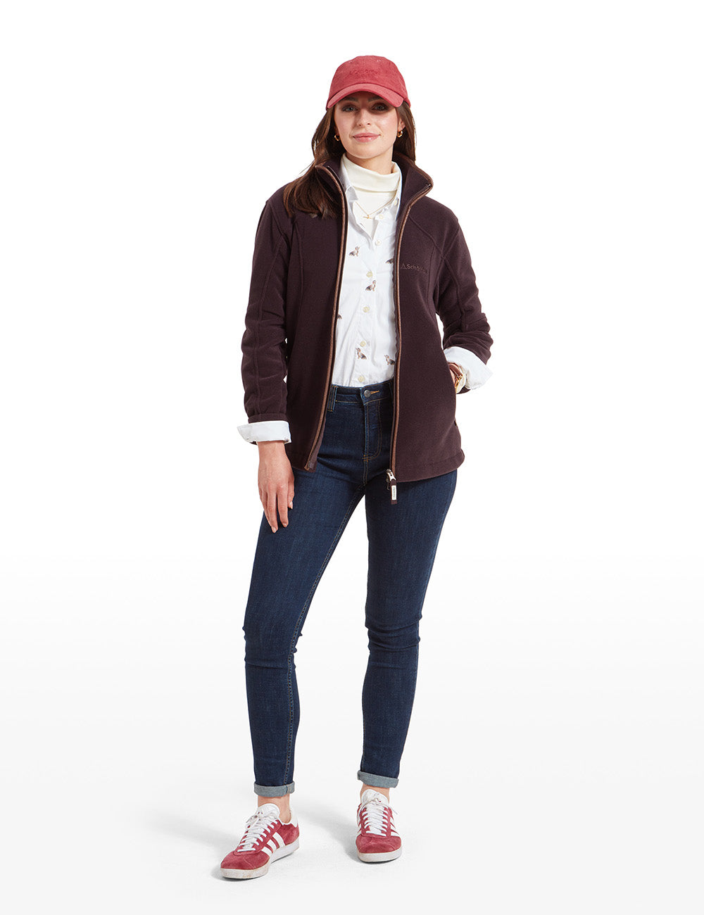 Schoffel Burley Fleece Jacket - Port