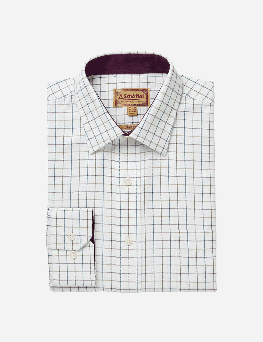 Schoffel Burnham Tattersall Classic Shirt - Woodland Tattersall