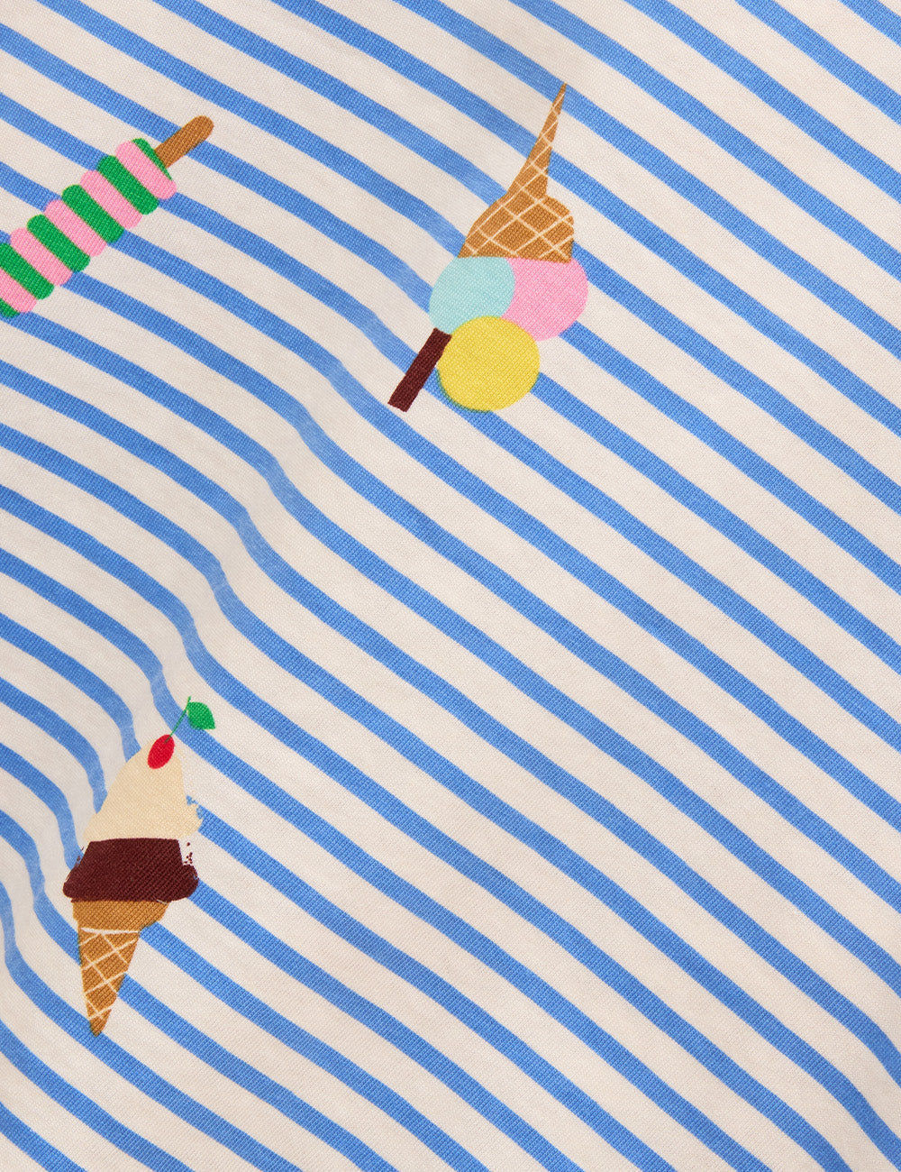 Joules Butterfly Jersey Vest - Ice Cream Stripe