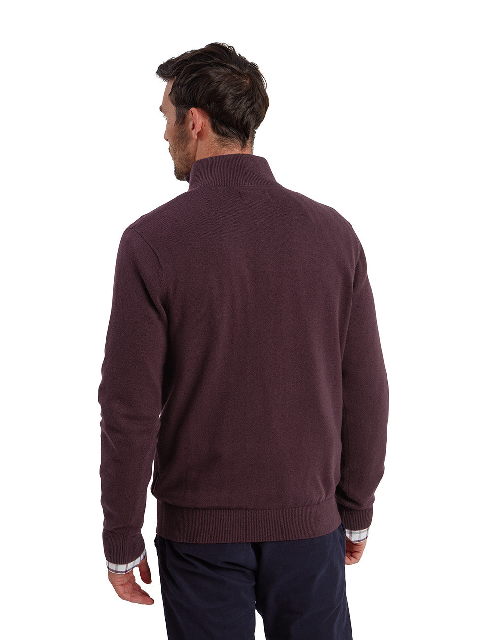 Schoffel Calton 1/4 Zip Jumper - Wine