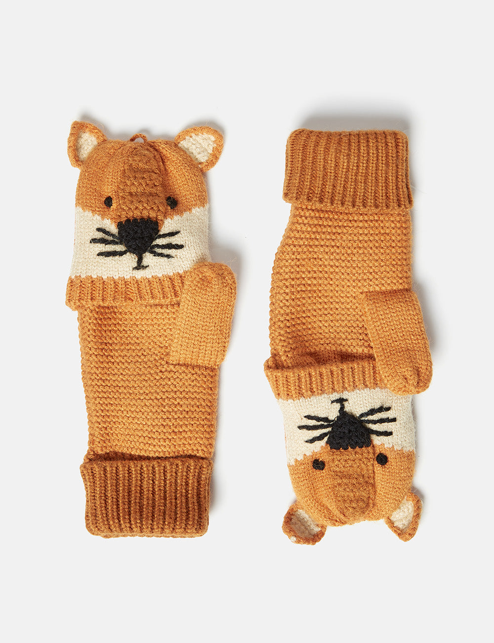 Joules Carey Fingerless Gloves - Fox