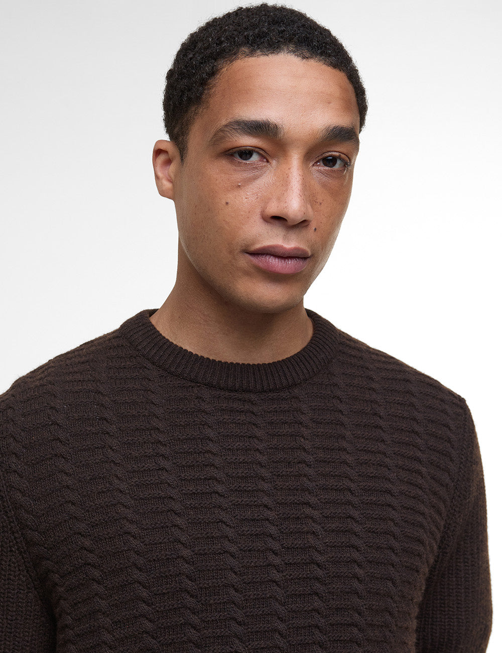 Barbour Cleveland Jumper - Dark Oak