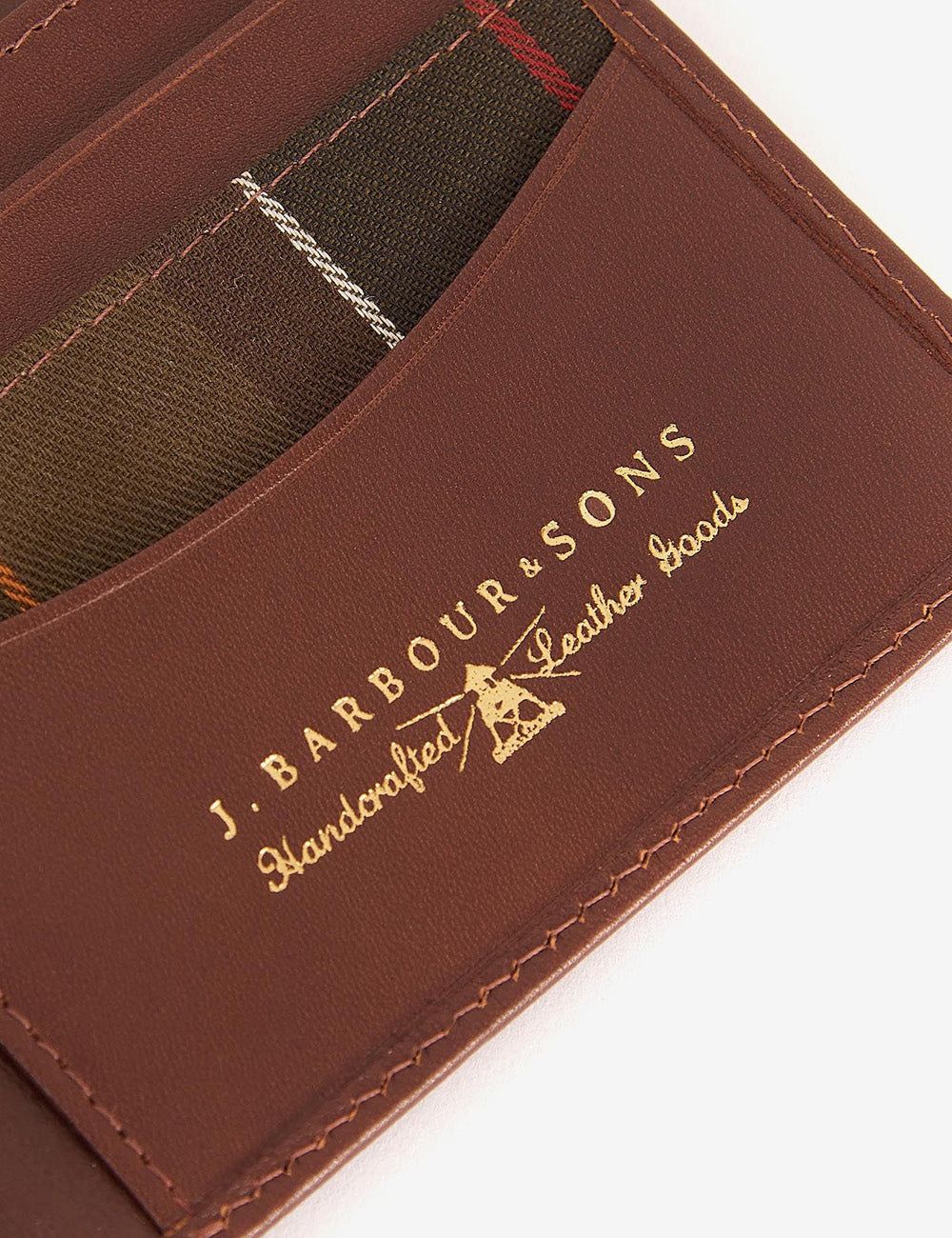 Barbour Colwell Billfold Wallet - Brown/Classic Tartan