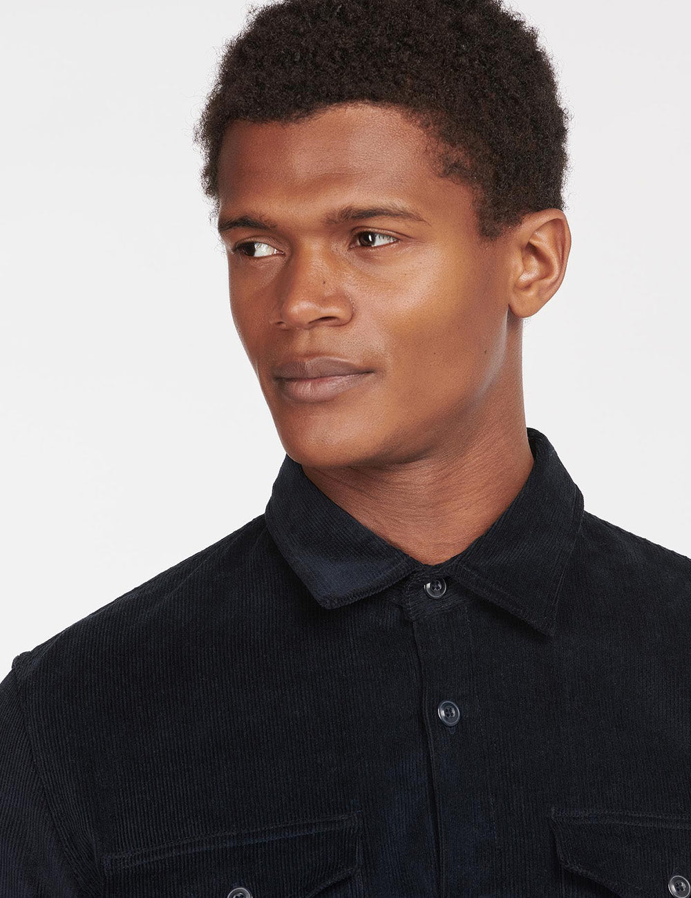 Barbour Cord Overshirt - Navy