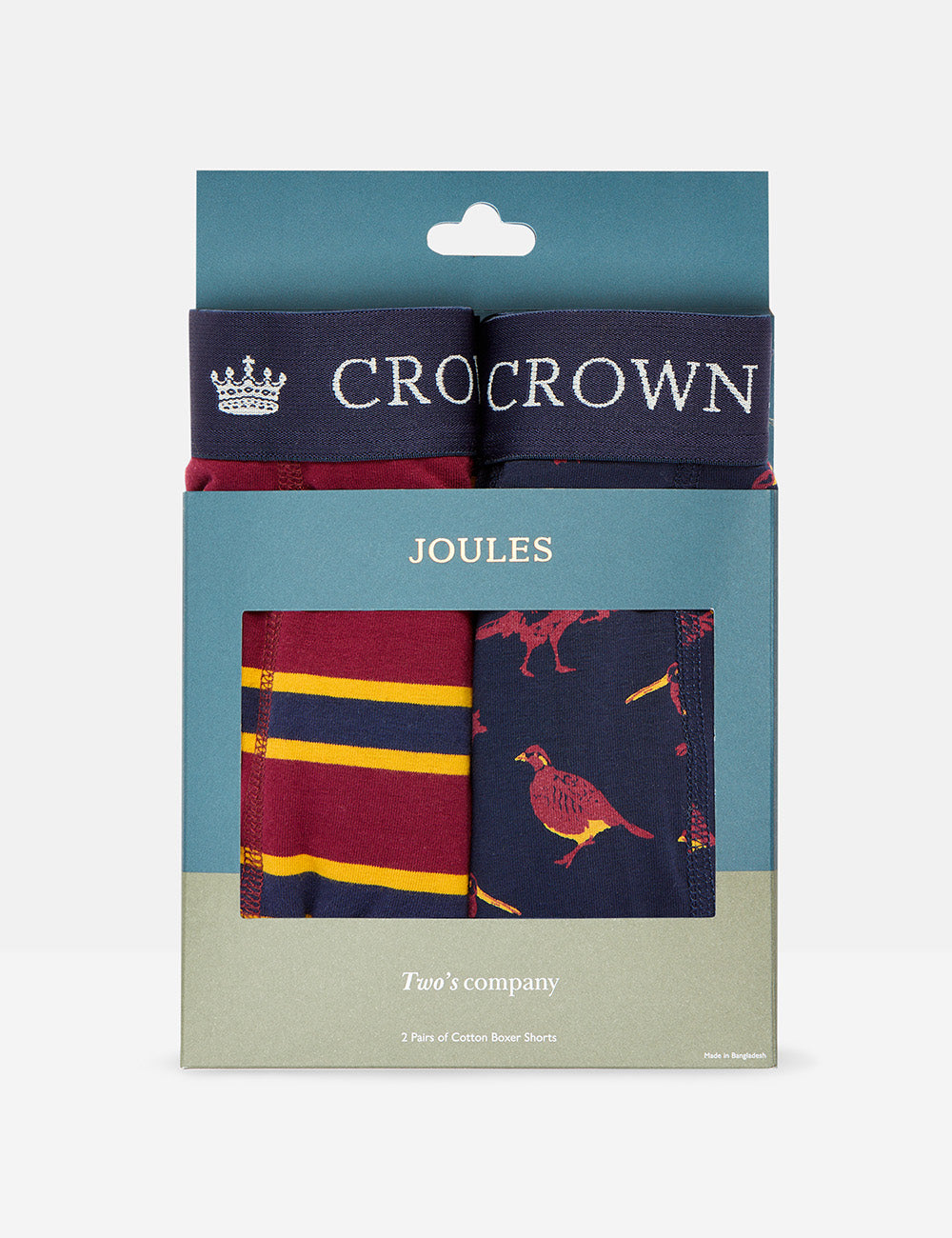 Joules Two Pack Of Boxers - Game Birds