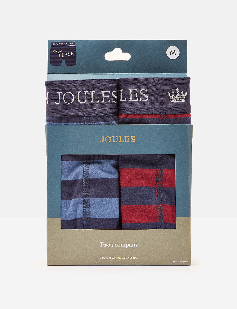 Joules Two Pack Of Boxers - Blue/Red Stripe