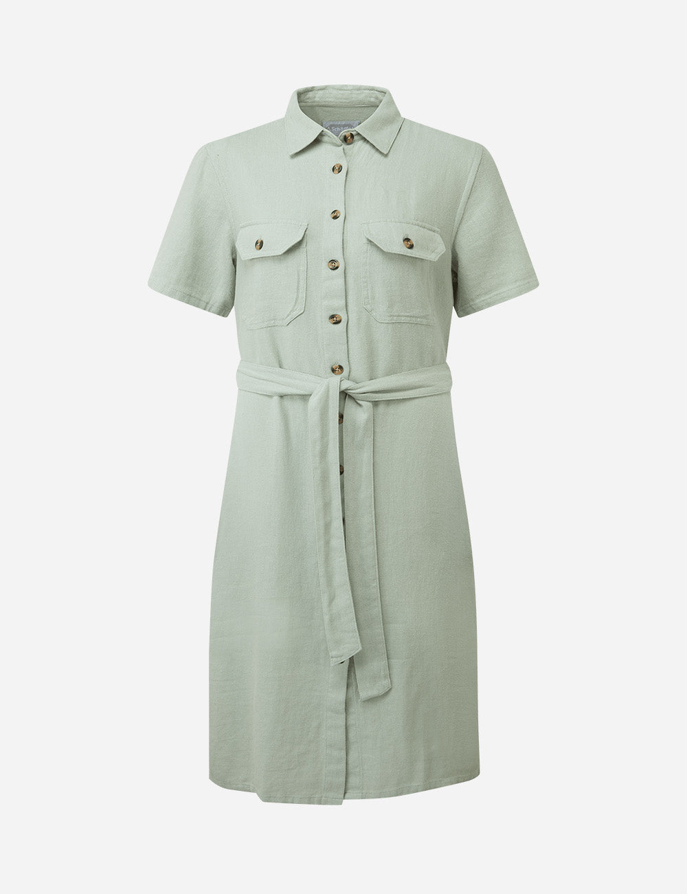 Schoffel Daisy Linen Dress - Aqua Grey