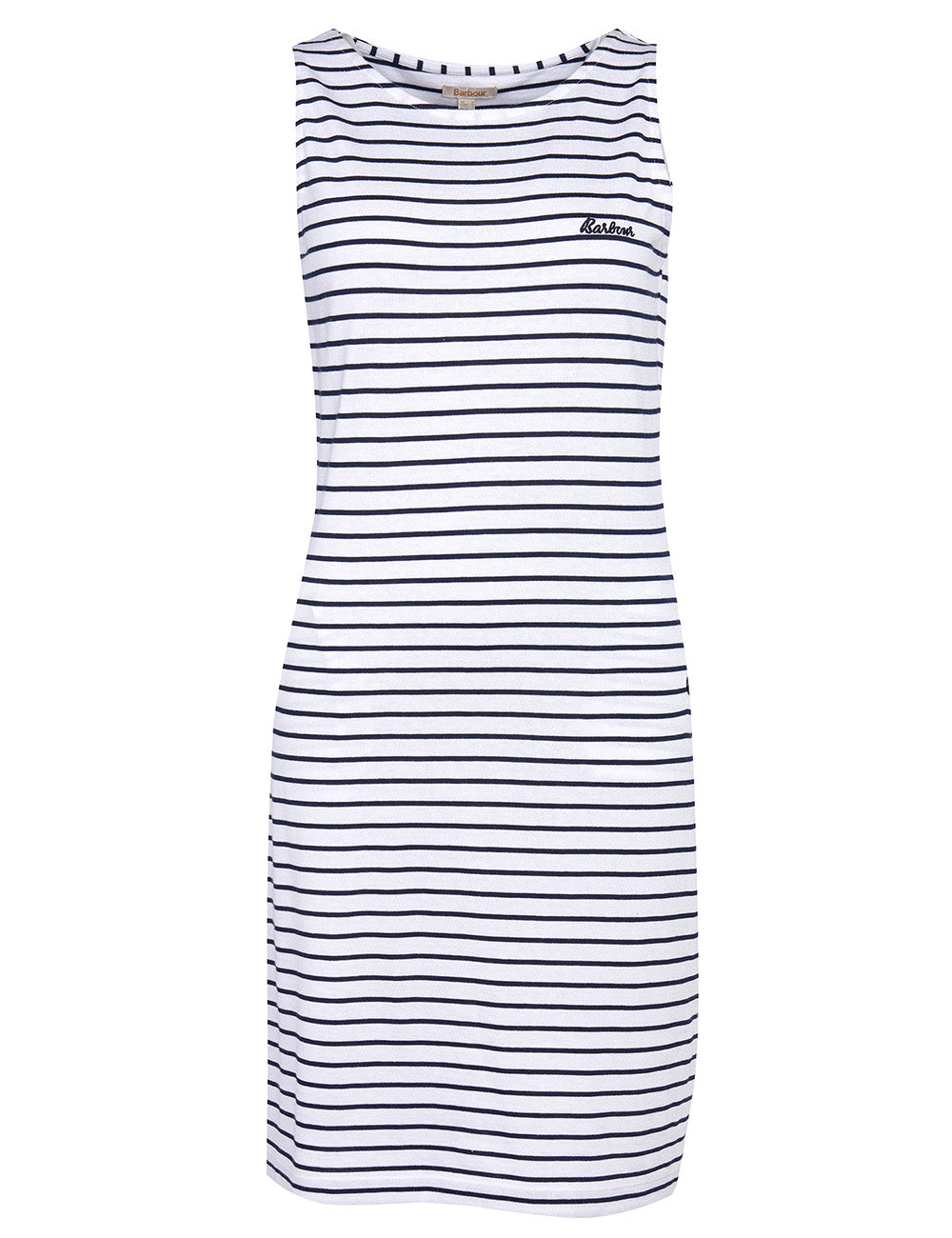 Barbour Dalmore Stripe Dress - White/Navy