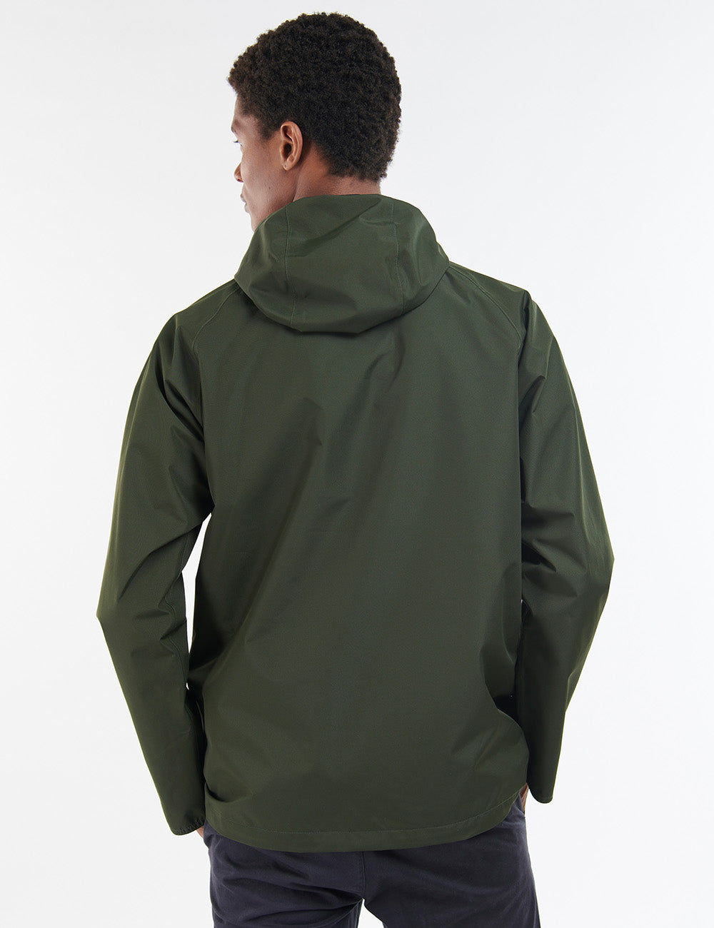 Barbour Hooded Domus Waterproof Jacket - Sage