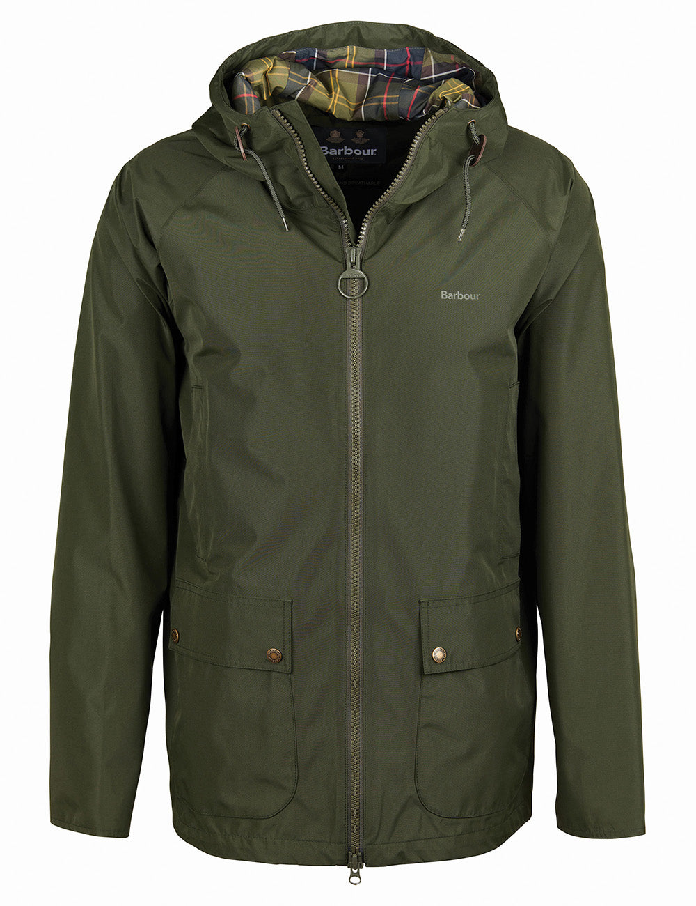 Barbour Hooded Domus Waterproof Jacket - Sage