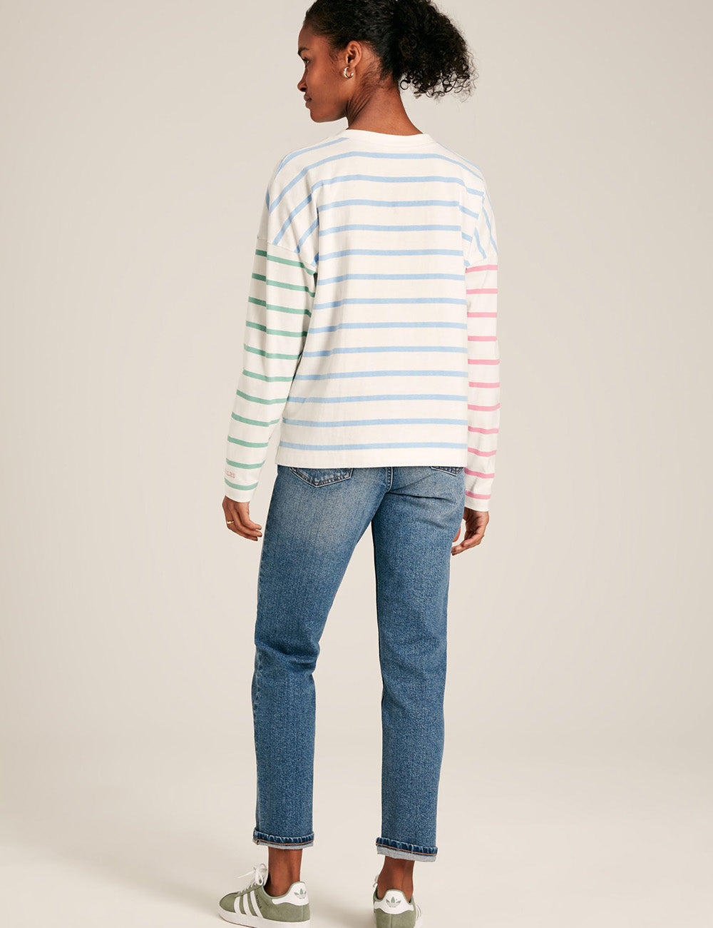 Joules Ellie T-Shirt - Blue/Cream Stripe