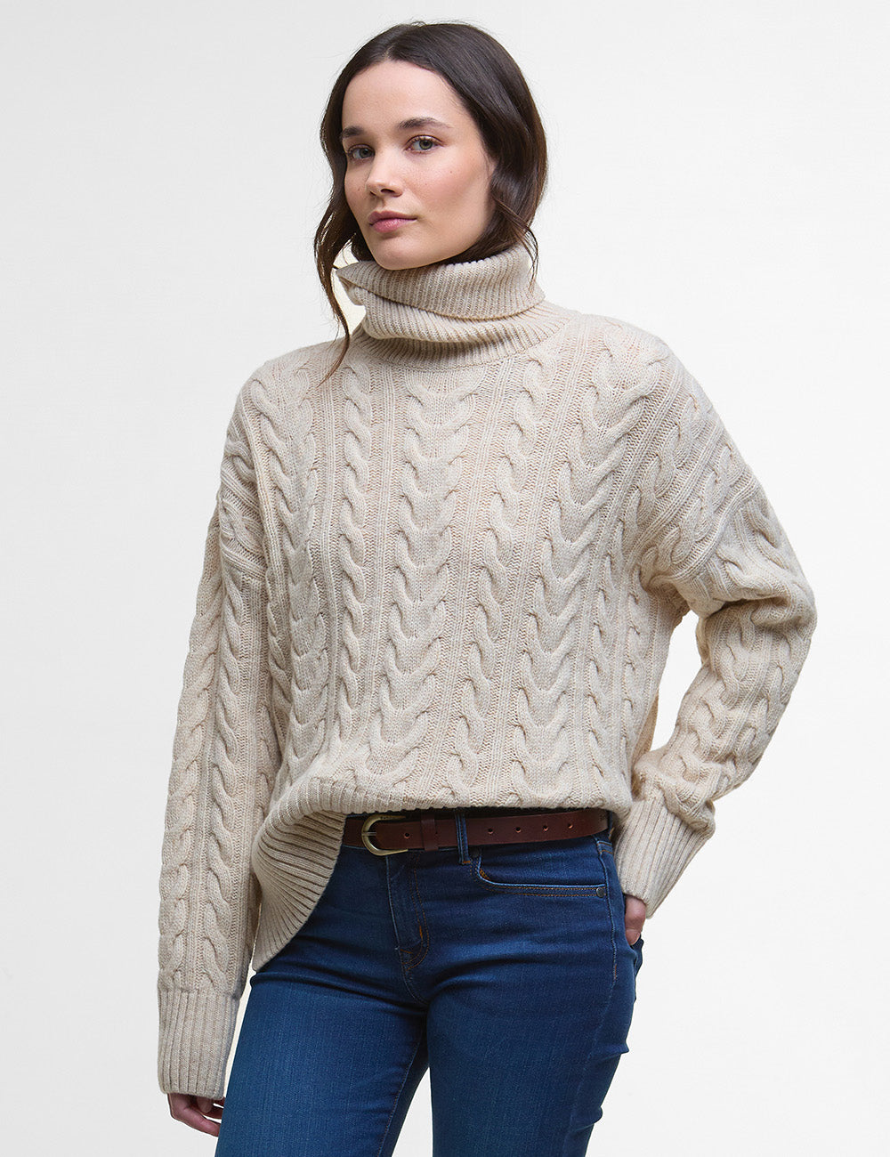 Barbour Embleton Knitted Jumper - Birch